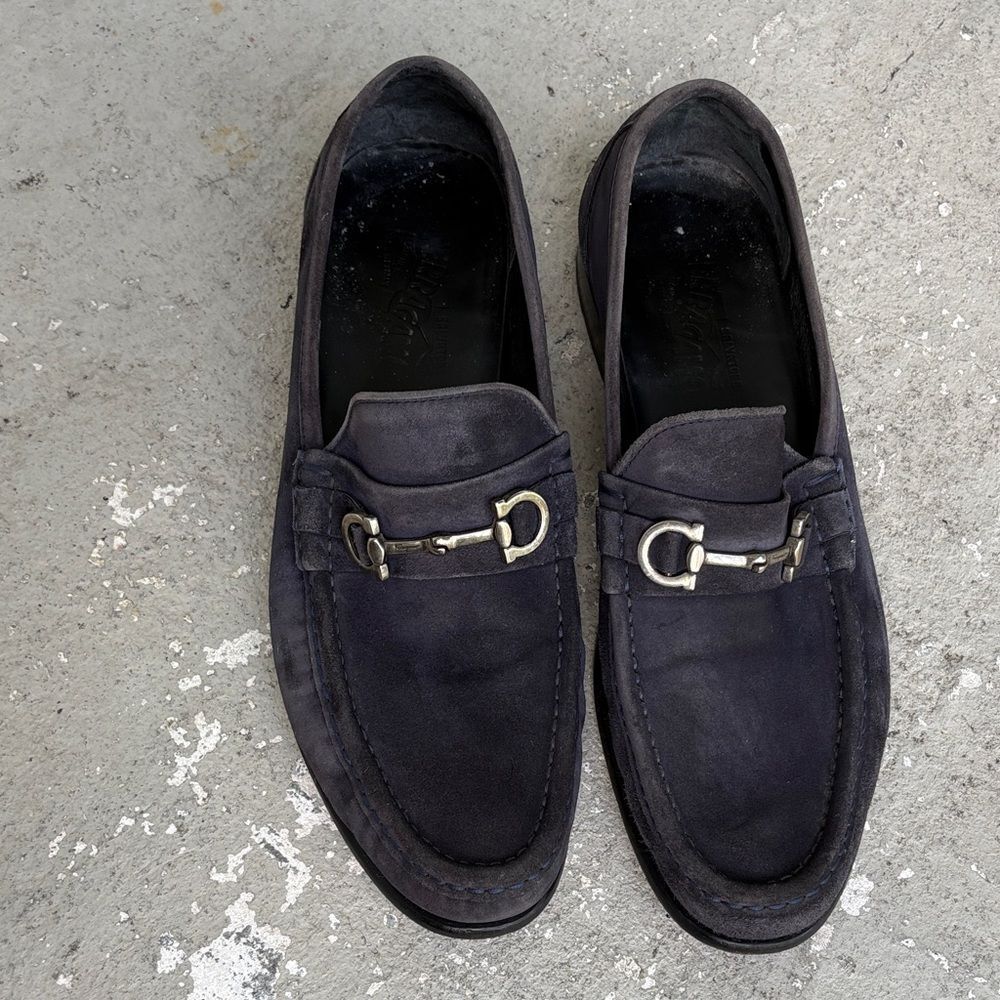 Ferragamo suede loafers